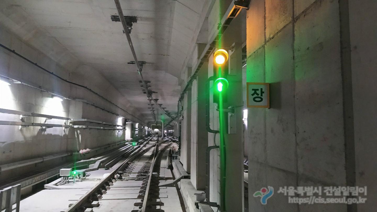 도시철도 하남선(5호선연장) 1단계 전차선공사 공정사진2- 2022-07-10 뒷정리