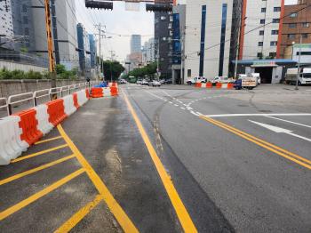 디지털3단지~두산길간 지하차도건설공사 2025년06월01일 벚꽃로 삼거리