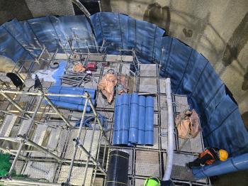 동북선 도시철도 민간투자사업 건설공사(3공구) 수직구 방수