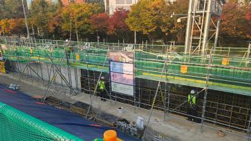 동부간선도로 지하화 민간투자사업(4공구) 2025년11월02일 급기소 시스템 비계설치