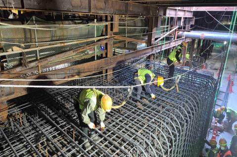 동북선 도시철도 민간투자사업 건설공사(3공구) 철근조립