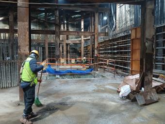 동북선 도시철도 민간투자사업 건설공사(3공구) 거푸집 설치