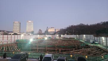 양곡도매시장 건립공사(장기1차) 흙막이공사