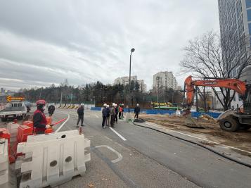 도시고속도로 연결램프(화랑로 진출입)설치공사 진출램프교(토공)