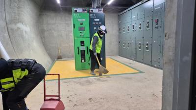 진접선(4호선연장) 차량기지 1공구 건설 전기공사 환기실#1 전력간선 및 동력공사