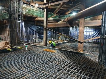 동북선 도시철도 민간투자사업 건설공사(3공구) 철근 조립