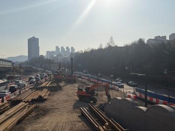 도시고속도로 연결램프(화랑로 진출입)설치공사 상하수도공사