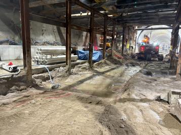 동북선 도시철도 민간투자사업 건설공사(1공구) 바닥정리