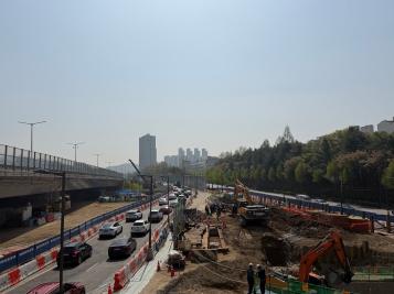 도시고속도로 연결램프(화랑로 진출입)설치공사 상하수도공사