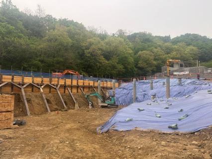 서울소방학교 실화재훈련장 건립공사 (장기계속-1차) 버팀보설치