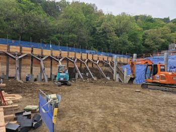 서울소방학교 실화재훈련장 건립공사 (장기계속-1차) 버팀보설치