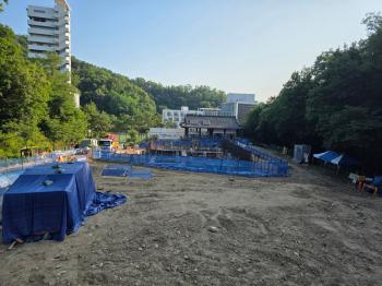 서울소방학교 실화재훈련장 건립공사 (장기계속-1차) 철근 및 형틀