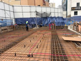 신당역 공영주차장 주차타워 건립공사(장기계속) 철근 공장가공 및 현장조립